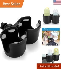 Versatile Stroller Cup Holder for All Strollers, Bikes, and More - ABS Plastic