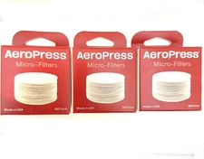 Aeropress Micro-Filters 350 Pack (3 Packs) All New/Sealed White