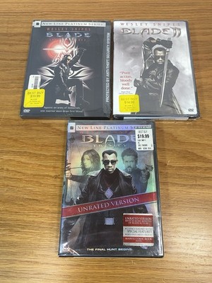 Lot Of 3 - Blade Blade 2 & Blade Trinity - Brand New Sealed NOS