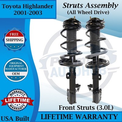 Monroe Genuine OEM Front Struts For 2001-2003 Toyota Highlander 4X4 9yr Warranty