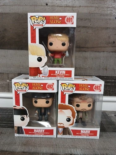 Funko Pop! Vinyl Lot  Kevin McCallister #491 Harry #492 Marv #493 Home Alone