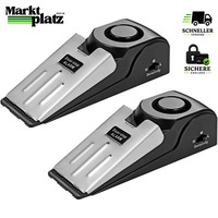 TüRstopper Mit Alarm 120Db Rutschfest Gummi 2Er Pack TüRkeil Sicherheit
