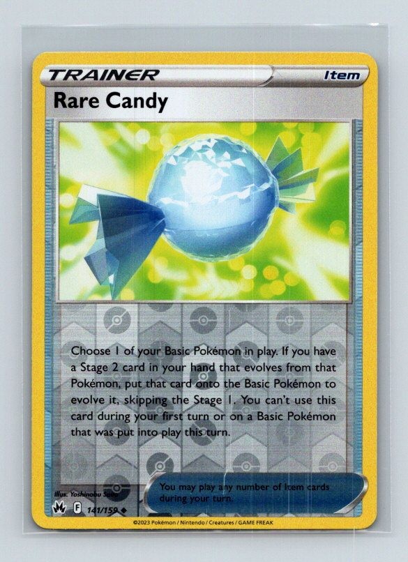 Rare Candy 141/159 Uncommon SWSH: Crown Zenith Pokemon Reverse Holo Near Mint