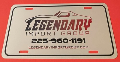 #ad #ad Legendary Import Group Dealership License Plate Baton Rouge LA Corvette $34.99