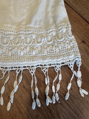 GARNET HILLS KIDS White Lace Tunic Kids Dress L Boho Beach Top - Picture 2 of 8