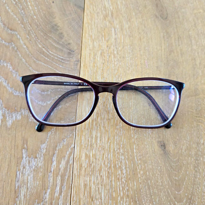 Authentic Burgundy Chanel Glasses