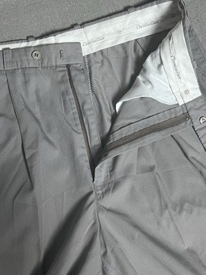 Christian Dior Pants Mens Gray Pleated Dress Slacks Trousers