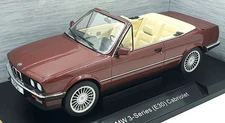 Model Car Group 1/18 Scale MCG18380 - BMW 3-Series E30 Convertible Red Met
