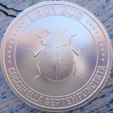 1 oz. Lady Bug #5 Silver Bug Serie II redondo BU .999 plata fina