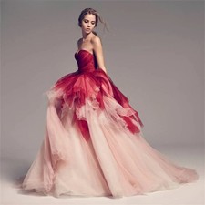 Red Elegant Prom Dress Sweetheart Sleeveless Formal Gown with Pleats A-Line