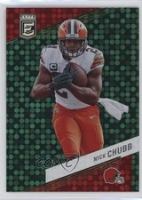 2023 Panini Donruss Elite Green Disco Nick Chubb #82 00dh