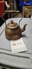 Vtg Copral Copper Tea Kettle Portugal With Papers