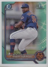 2022 Bowman Chrome Prospects Aqua Refractor 116/125 Robert Dominguez #BCP-51 1p5