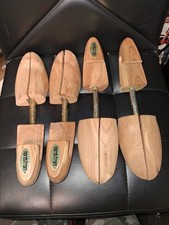 Nordstrom Wood Shoe Trees 2 Pair with Metal Rod Shafts USA S Shoes
