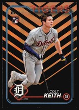 2024 Topps Update Colt Keith RC Holiday #US73 Detroit Tigers