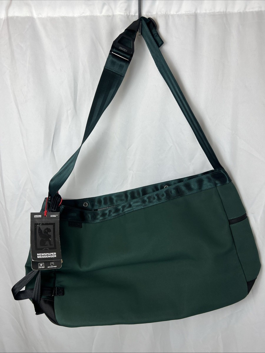 値下げCHROME NEWSPAPER MESSENGER グリーン　新品未使用 NWT Chrome Newspaper Messenger Bag -Green 18x6x13 | eBay