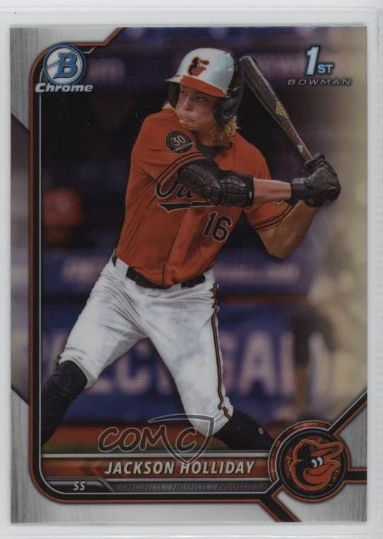2022 Bowman Draft Chrome Refractor Jackson Holliday #BDC-168 2q0