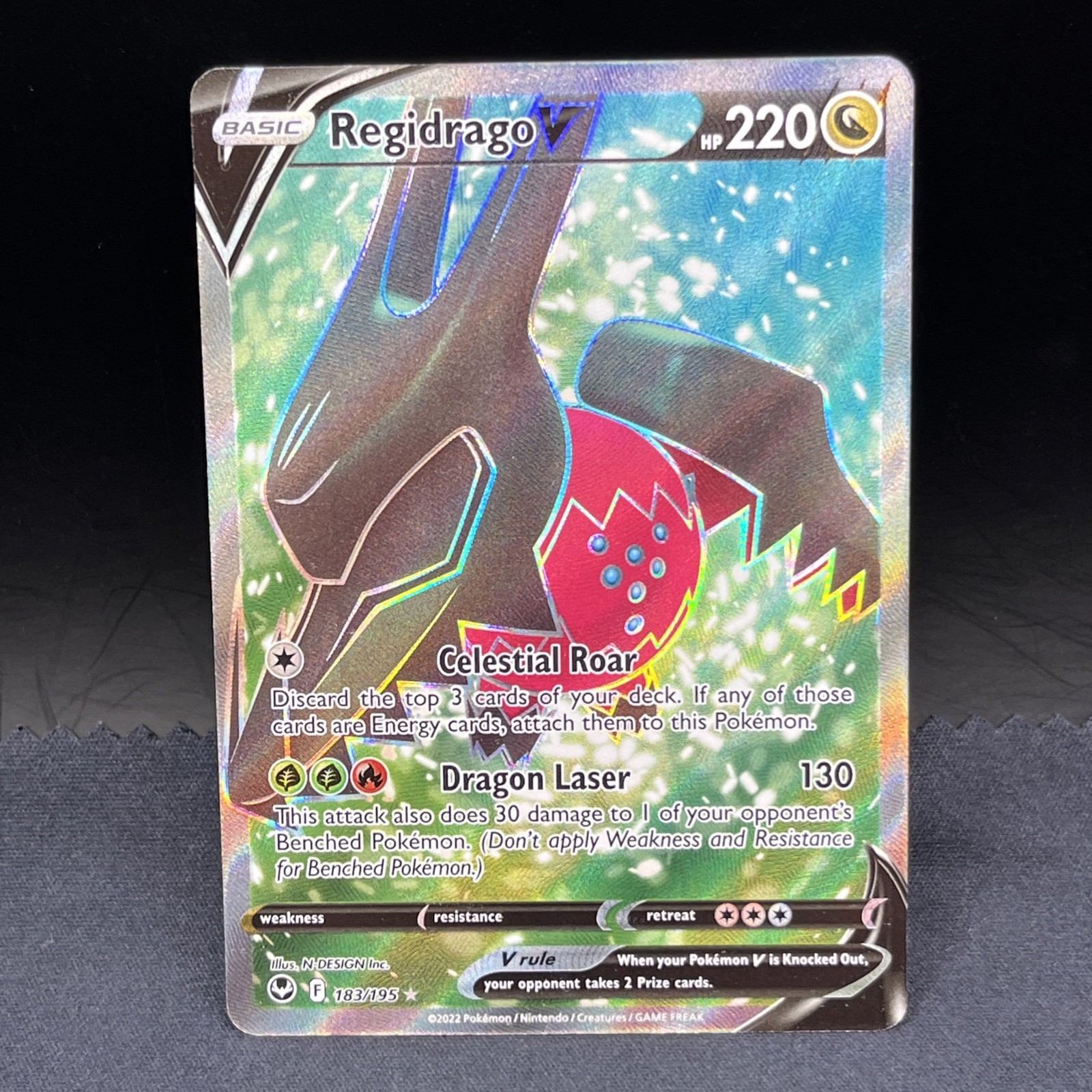 Regidrago V # 183/195 Full Art | Pokemon TCG - Silver Tempest | NM