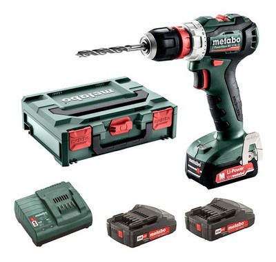 Metabo PowerMaxx BS 12 BL Q Akku-Bohrmaschine 2 x 2 Ah Li-Ion in MetaBox