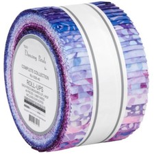 Jelly Roll - Artisan Batik Dancing Petals Robert Kaufman Roll-Up Precuts M526.48