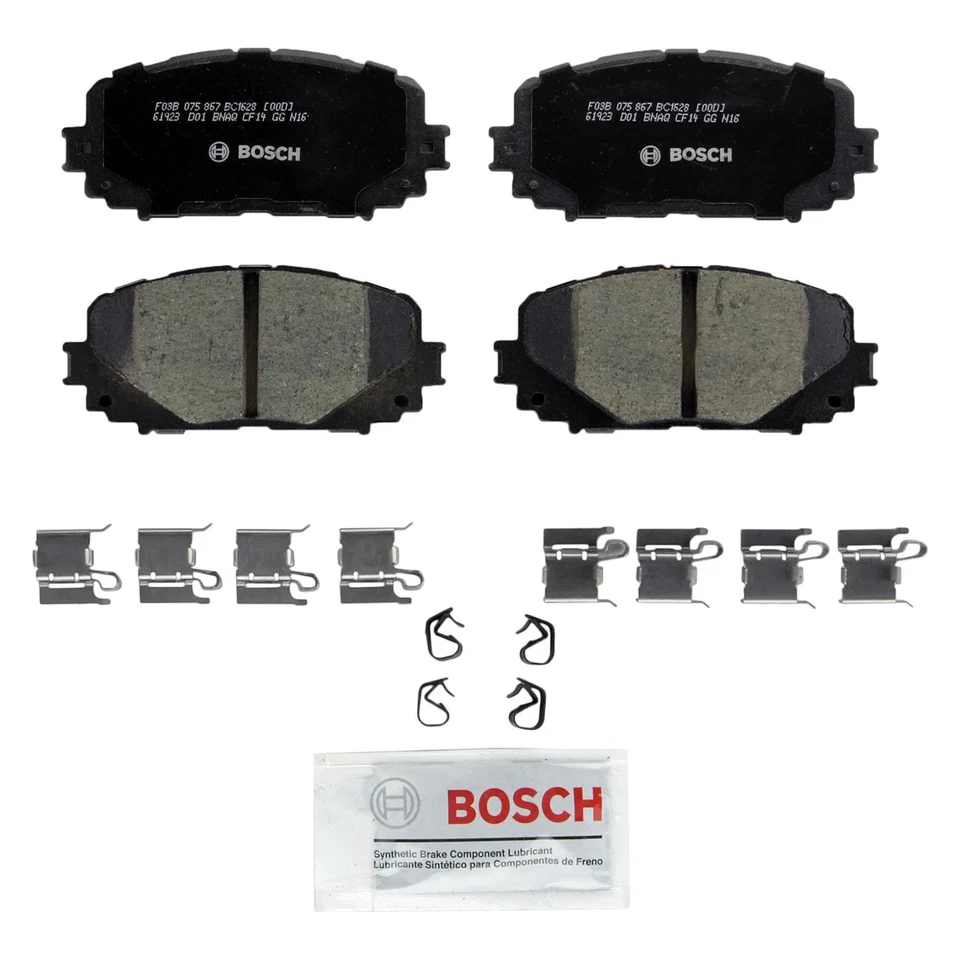 For Toyota Yaris 12-18 Bosch QuietCast Premium Front Brake Kit w Ceramic Pads Foto 2 de 2