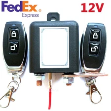 Wireless Control Car Battery Disconnect Cut Off Master Kill Switch Isolator 12V