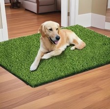Pet Dog Toilet Mat Indoor Restroom Training Grass Potty Loo Tray Pad UK