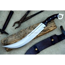 Custom Handmade Carbon Steel Blade Tactical Machete Knife Hunting Knife Camping