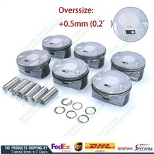 6pcs Piston With Ring Jeep Chrysler Dodge Ram 1500 3.6l 5184347ag Os 0.5mm 020
