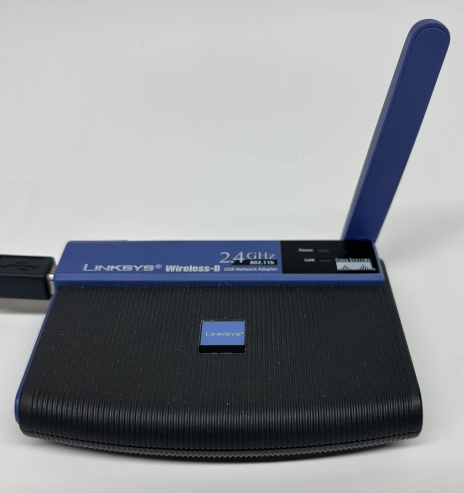 Adaptador de rede USB Linksys Wireless-B WiFi para computadores antigos - Imagem 2 de 3