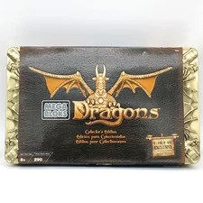 Mega Blocks Dragons Tower Collector's Edition #9896 Gold Tin ToysR Us Exclusive 