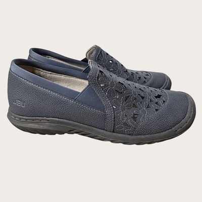 JBU Jambu Wildflower Moc Vegan Perforated Slip-On Shoes Womens Size 8.5M Blue
