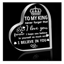 Valentines Day Gifts for Him Boyfriend, Men, Husband   I Love 4 inch To My King