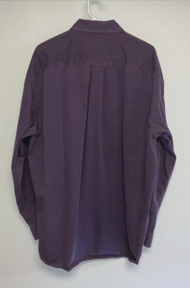 Camisa de manga larga con botones Great Northwest Clothing Co para hombre 2XLT púrpura. 11177 Foto 2 de 3