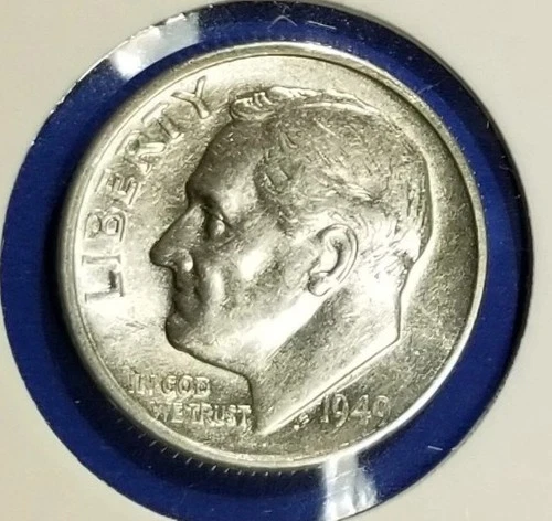 Photo of a 1949-S Roosevelt Dime from an eBay listing that sold on Jul 12, 2026