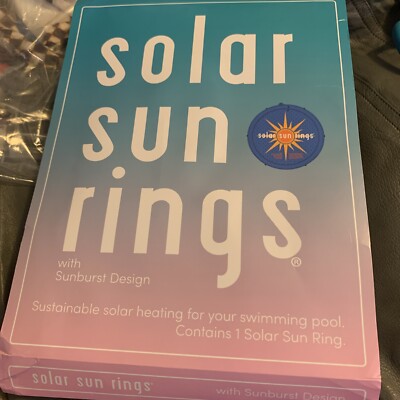 Solar Sun Rings Patterned 5' Round Passive Solar Pool Heating Cover NEW