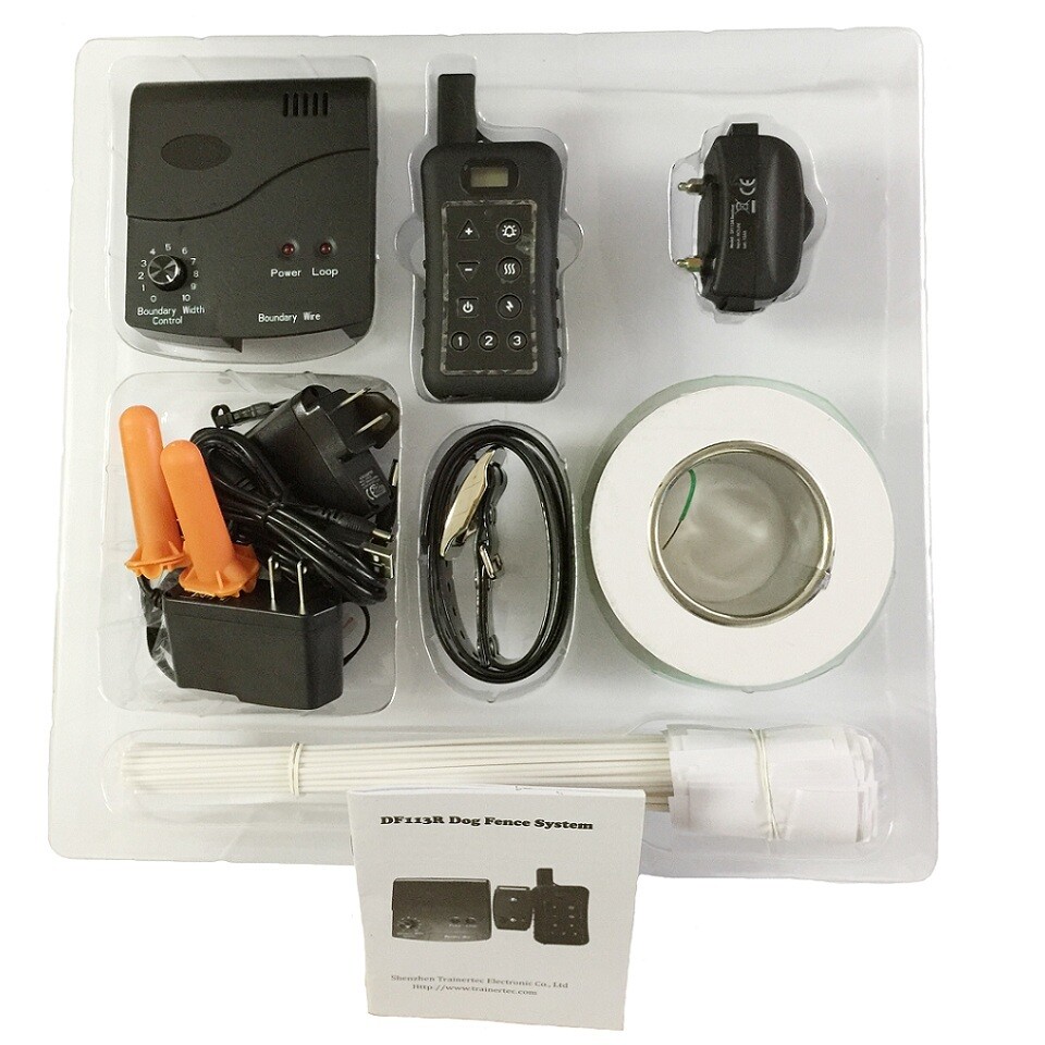 1 Dog bark shock collar electric fence system remote waterproof