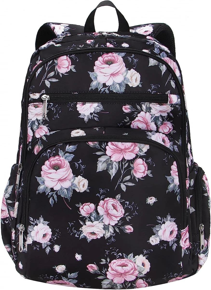 Large top floral backpack