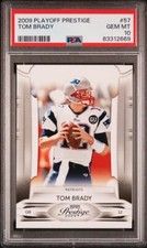 2009 PLAYOFF PRESTIGE #57 TOM BRADY PATRIOTS PSA 10.