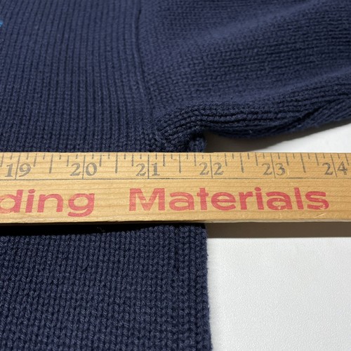 Vintage 90s Golf Sweater Mens Large Golfing Art Logo Blue Pullover Hipster IZOD - Picture 7 of 10