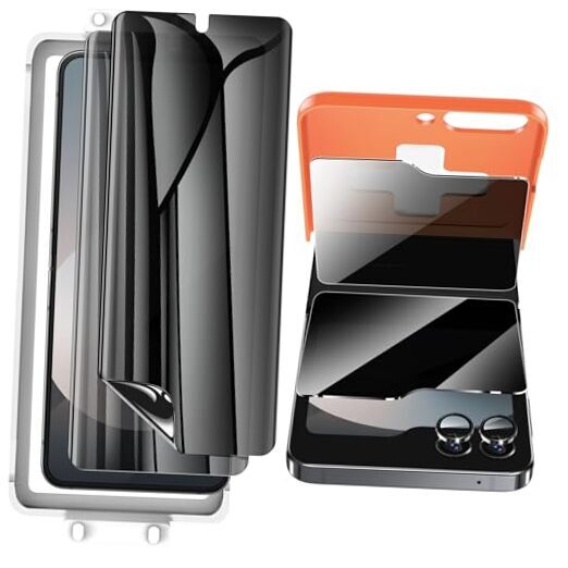 [2 Sets 6 Pack] for Samsung Galaxy Z Flip 6 Privacy Screen Protector, Internal