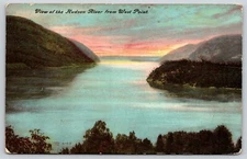 Postcard View of the Hudson River from West Point New York Scenic View