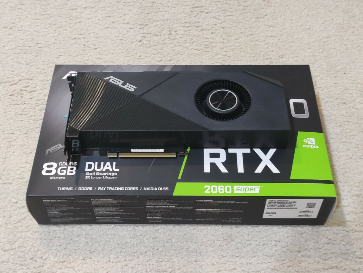 ASUS Turbo GeForce® RTX 2060 SUPER™ EVO 8GB GDDR6 Graphics ASUS Turbo GeForce® RTX 2060 SUPER™ EVO 8GB GDDR6 Graphics
