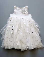 NWT Deux Par Deux White Tiered Princess Dress 2T 3T