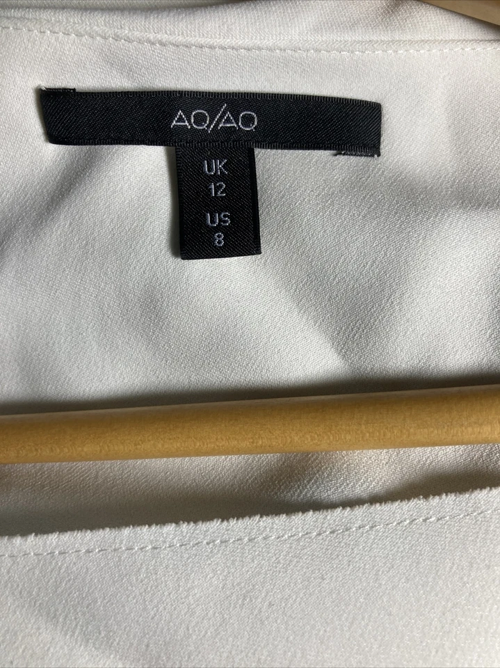 AQ/AQ Women's Midi Dress US 8 Ivory - Image 3 of 3