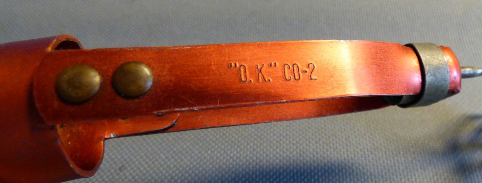 1950s HERKIMER OK Co2 CARTRIDGE AIRPLANE ENGINEWOOD PROPCLEAN