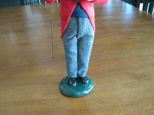 Byers Choice Carolers 1998 Shopping Grandfather with USA Flag Wagon Signed - Picture 3 of 9