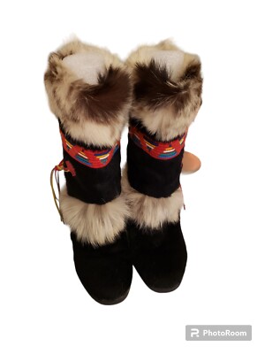 Tecnica Gorgeous Fur Boots size 36 (5-6)  Made in Italy, Perfect Condition.
