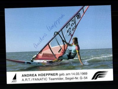 Andrea Hoeppner Autogrammkarte Original Signiert Windsurfen + A 207858