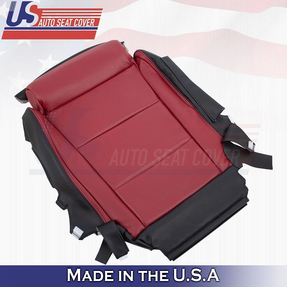 Cubierta de asiento de cuero roja para parte inferior del conductor Lexus GS350 F-Sport 2017 2018 2019 2020 Foto 3 de 4